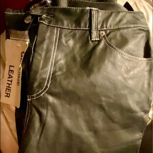 MetroStyle Genuine Leather Pants